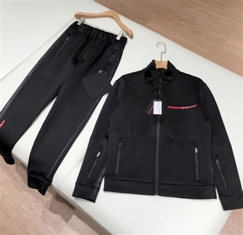 prada men's tracksuit|Prada tracksuit price.